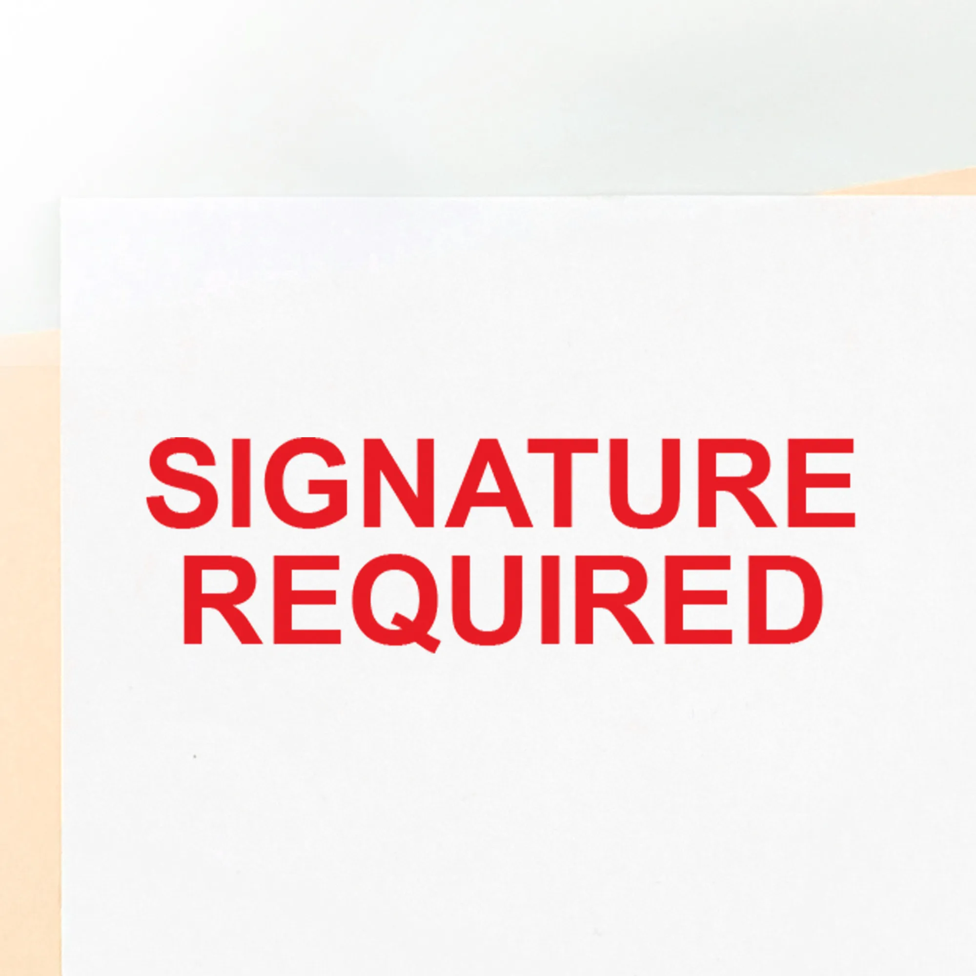 Signature Required Stamp